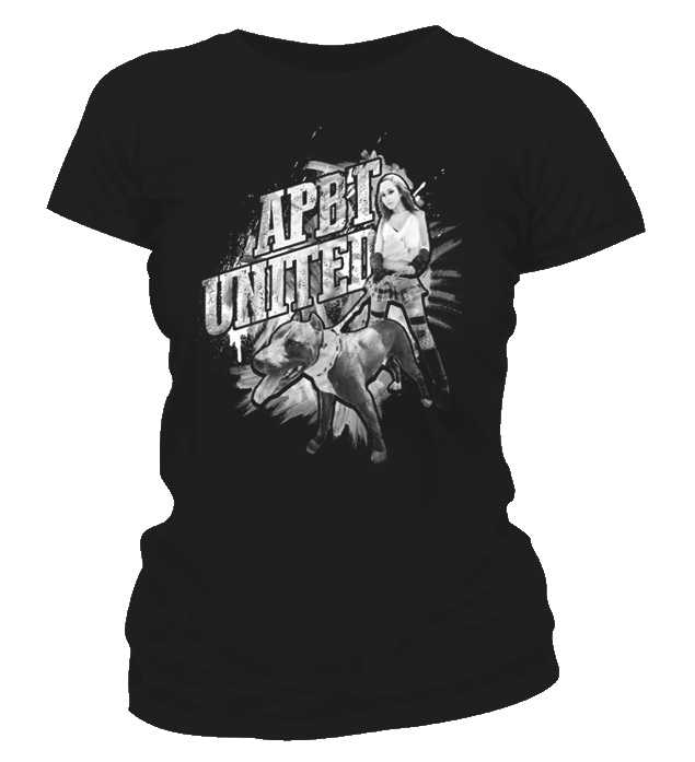 Dámske tričko -APBT Girl Positive Black