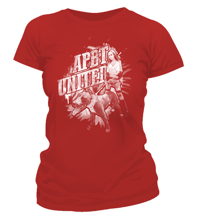 Dámske tričko -APBT Girl Positive Red