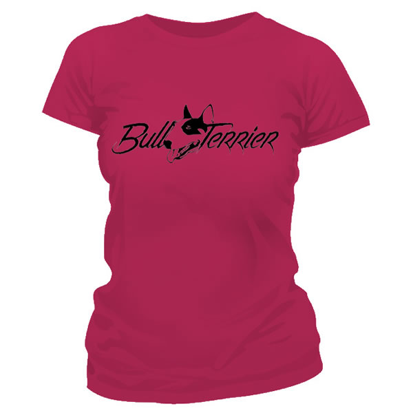 Dámske tričko -Bullterrier Official Pink 