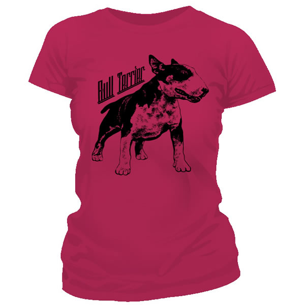Dámske tričko -Bullterrier Champion Pink