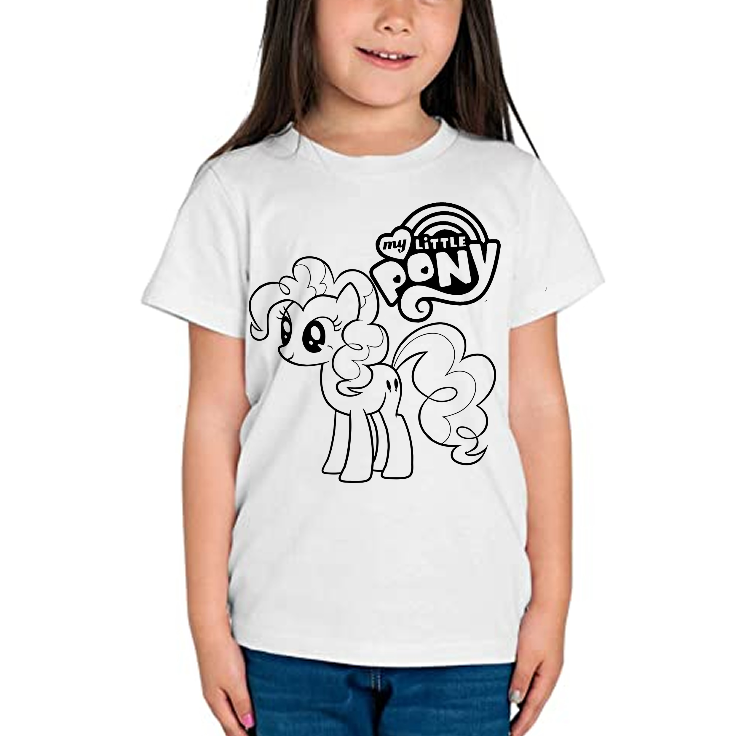 Vyfarbovacie tričko detské - Little Pony