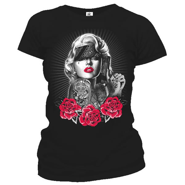 Dámske tričko - M.M. Guns & Roses